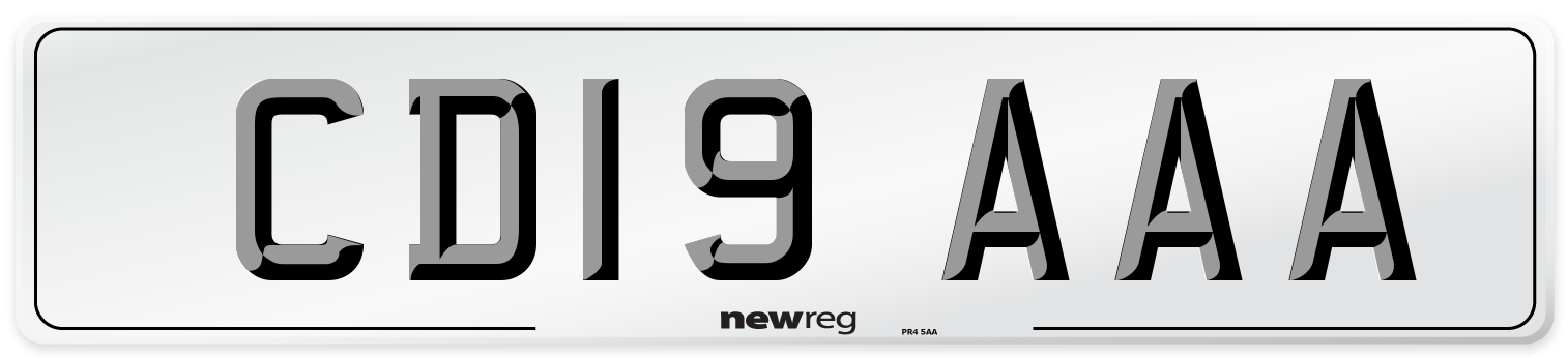 CD19 AAA Number Plate from New Reg